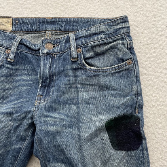 Polo Ralph Lauren Jeans Womens 29x29 Tag 25 Astor Boyfriend Slim Patch Distress - Picture 5 of 16